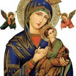 A la Santísima Virgen del Perpetuo Socorro. Oración de una madre por sus hijos, que aunque ya mayores, nunca deja de encomendar en sus oraciones.