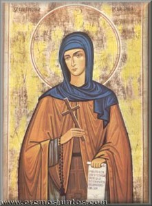 Santa Teodora de Alejandría, 2 de septiembre.