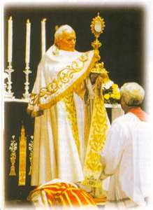 Oración ante el Santísimo Sacramento, acto de desagravio.