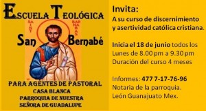 La escuela de predicadores San Bernabé: invita a su curso de: Discernimiento y asertividad católica cristiana.