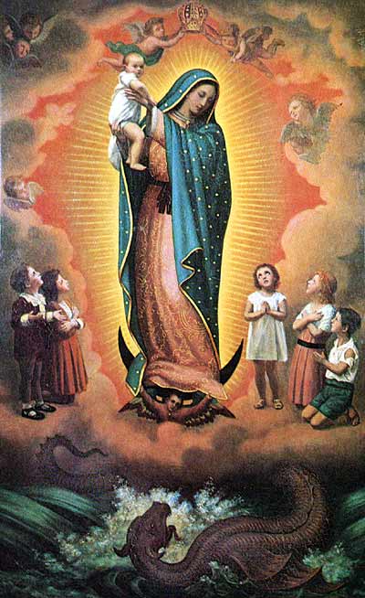 A Nuestra Señora de Guadalupe,  Protectora de los Niños aún no nacidos.