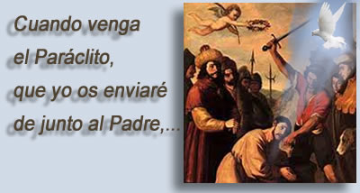 Evangelio San Juan 15,26-16,4. Lunes 26 de Mayo de 2014.