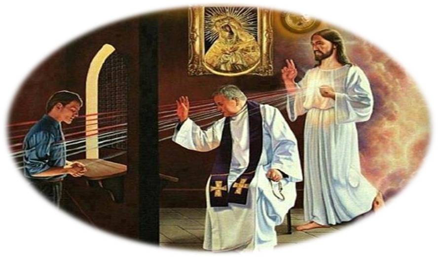 Acto de Reparación VIII Reparad por los sacerdotes fríos en la oración, que sienten tedio para administrar los Sacramentos.