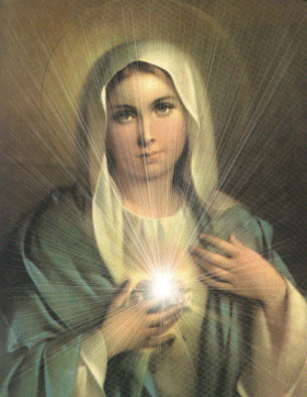 Consagración al Inmaculado Corazón de María de los 33. Día 9. Rezad el  Santo Rosario diariamente.