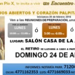 La parroquia de San Pío X, invita a vivir un encuentro con Jesús.