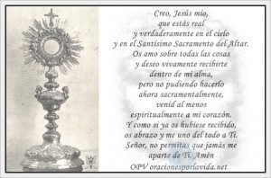 La Comunión Espiritual