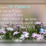 1a lect del libro del Profeta Isaías 55,10-11. Domingo 16 de Julio de 2017.
