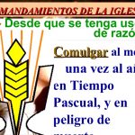 Catecismo y vida católica: los 5 mandamientos de la Iglesia.