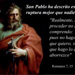 De la carta del Apóstol San Pablo a los Romanos 7,18-25. Viernes 27 de Octubre de 2017. Misa del Misterio de La Santa Cruz.
