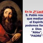 De la carta del Apóstol San Pablo a los Romanos 8,12-17. Lunes 30 de Octubre de 2017.