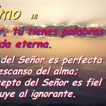 Salmo 18,8-11. Domingo 4 de Marzo de 2018.