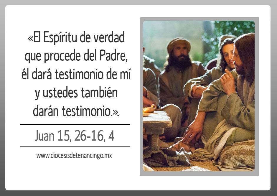 Résultat de recherche d'images pour "Evangelio  Juan 15,26 a 16,4"