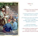 2 Comerás del fruto de tu trabajo, serás feliz y todo te irá bien. 3 Tu esposa será como una vid fecunda. en el seno de tu hogar; tus hijos, como retoños de olivo. alrededor de tu mesa. 4 ¡Así será bendecido. el hombre que teme al Señor! 5 ¡Que el Señor te bendiga desde Sión. todos los días de tu vida: que contemples la paz de Jerusalén.