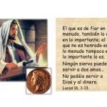 Evangelio San Lucas 16,9-15. Sábado 10 de Noviembre de 2018.