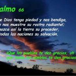 Salmo 66,2-3.5-6.8. Martes 1 de Enero de 2019. Solemnidad Santa María, Madre de Dios.