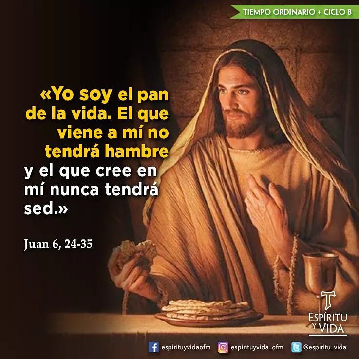 Evangelio San Juan 6,35-40. Miércoles 8 de Mayo de 2019.