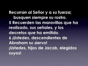 Salmo 104,1-4.6-7. Sábado 13 de Julio de 2019. Misa de Santa María en Sábado.