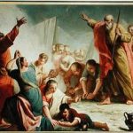 CPH230060 The gathering of the manna in the desert (oil on canvas) by Angeli, Giuseppe (1712-98)
oil on canvas
San Stae (San Eustachio), Venice, Italy
Cameraphoto Arte Venezia
Italian, out of copyright