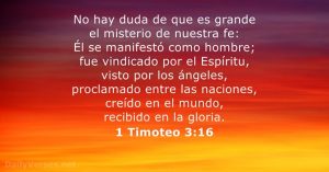 De la 1a carta del Apóstol San Pablo a Timoteo 3,14-16. Miércoles 18 de Septiembre de 2019. Misa por los Cristianos perseguidos.