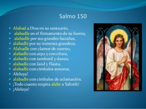 Salmo 150,1-6. Jueves 12 de Septiembre de 2019. El Santísimo Nombre de María.