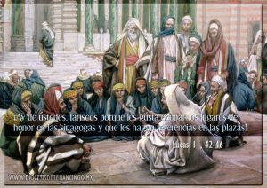 Evangelio San Lucas 11,42-46. Miércoles 16 de Octubre de 2019. Misa del Sagrado Corazón de Jesús.