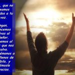 Vengan, lancemos vivas al Señor, aclamemos al Dios que nos salva. Acerquémonos a él, llenos de júbilo, y démosle gracias.