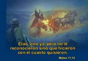 Evangelio San Mateo 17,10-13. Sábado 14 de Diciembre de 2019.