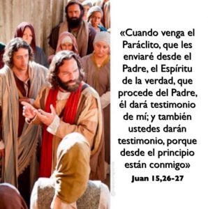 Evangelio San Juan 15,26-16,4. Lunes 18 de Mayo de 2020. Lunes VI de Pascua.
