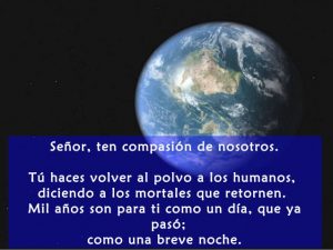 Salmo 89,3-6.12-14.17. Sábado 26 de Septiembre de 2020. Misa Santa maría Virgen.