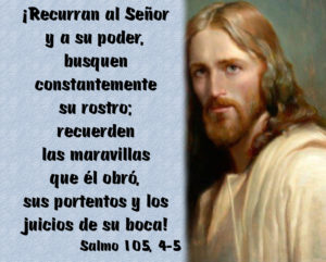 Salmo 104,1-6.8-9. Domingo 27 de Diciembre de 2020. Fiesta de la Sagrada Familia de Jesús, María y José.