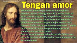 De la carta del Apóstol San Pablo a los Colosenses 3,12-17. Jueves 9 de Septiembre de 2021. Misa Votiva de la Sagrada Eucaristía.