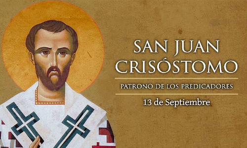 Palabra de Dios 13 de Sep. 2023. Memoria, SAN JUAN CRISÓSTOMO.