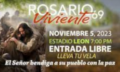 Rosario viviente 2023 León Guanajuato.